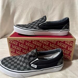 9.5 Vans Black and Grey